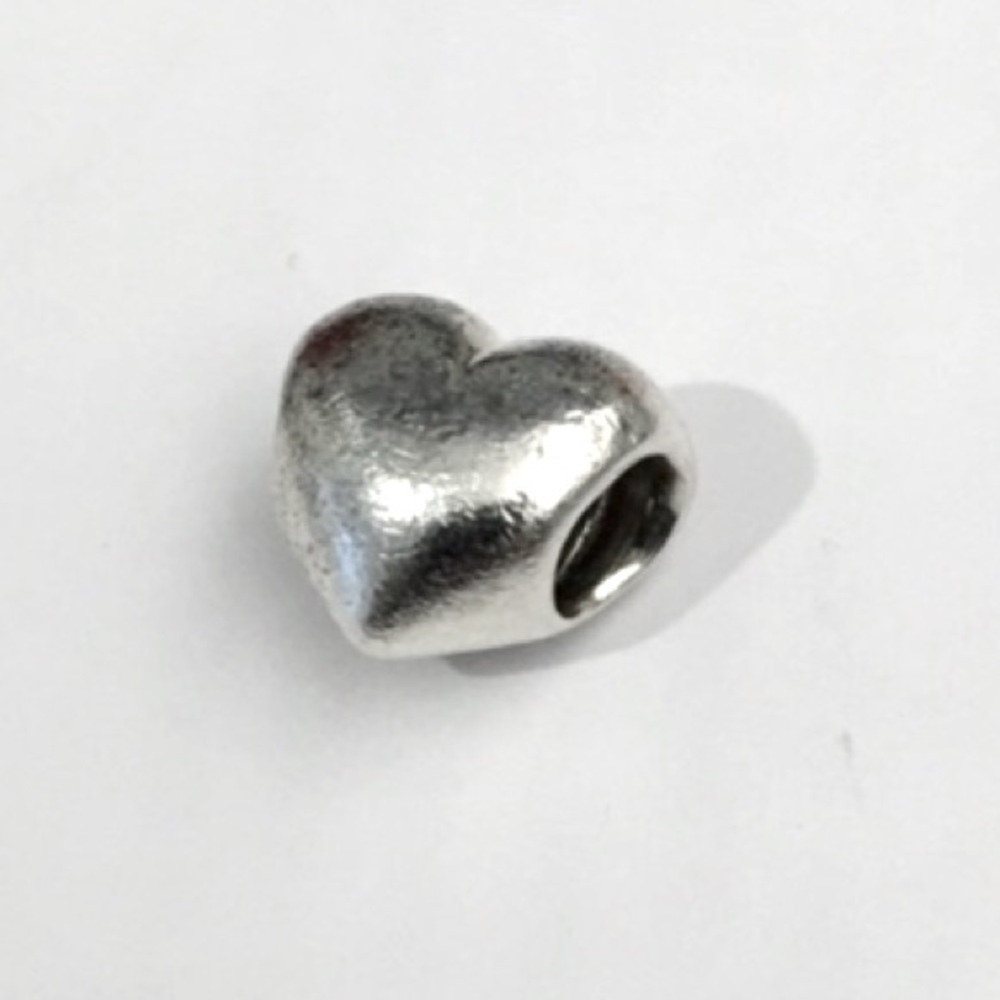 💕 Pandora Retired Heart Love 925 Sterling Silver Bracelet Bead Charm Authentic - Picture 4 of 5